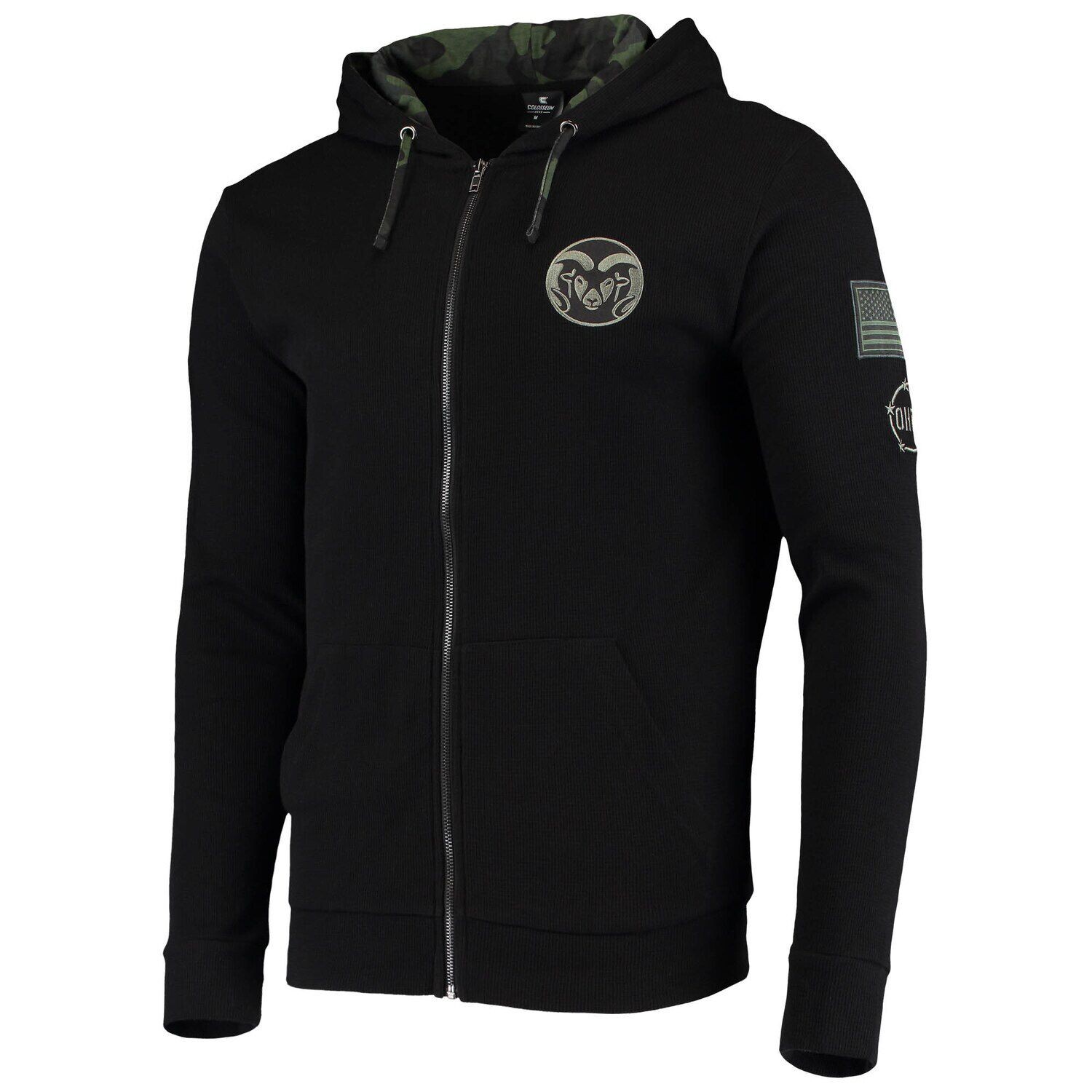 Мужская черная вафельная толстовка с молнией во всю длину Colorado State Rams OHT Military Appreciation Colosseum, Черный
Мужская черная вафельная толстовка с молнией во всю длину Colorado State Rams OHT Military Appreciation Colosseum, Черный
