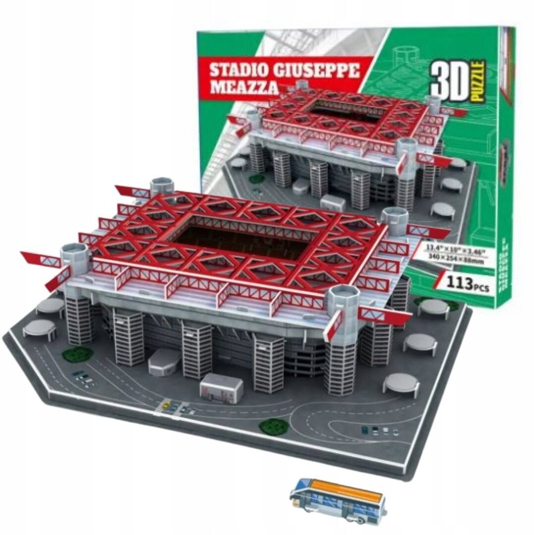 3D ПАЗЛ AC MILAN INTER MILAN SAN SIRO ФУТБОЛЬНЫЙ СТАДИОН БОЛЬШОЙ 113 деталей. Inna marka
3D ПАЗЛ AC MILAN INTER MILAN SAN SIRO ФУТБОЛЬНЫЙ СТАДИОН БОЛЬШОЙ 113 деталей. Inna marka