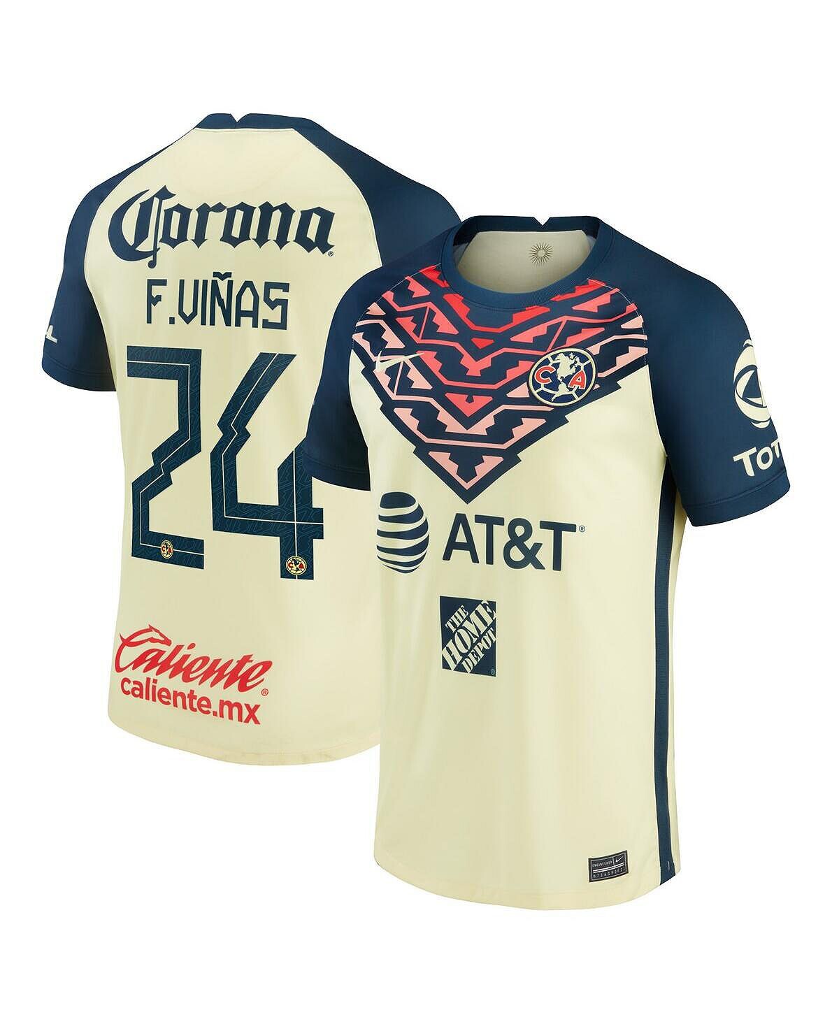 Мужская футболка Federico Vinas Yellow Club America 2021/22 Home Breathe Stadium Replica Player Nike
Мужская футболка Federico Vinas Yellow Club America 2021/22 Home Breathe Stadium Replica Player Nike
