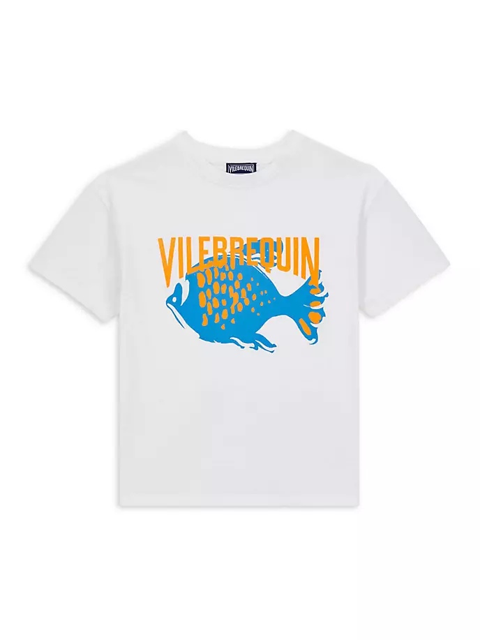 Футболка Little Boy's & Boy's с логотипом и изображением рыбы Vilebrequin, белый
Футболка Little Boy's & Boy's с логотипом и изображением рыбы Vilebrequin, белый