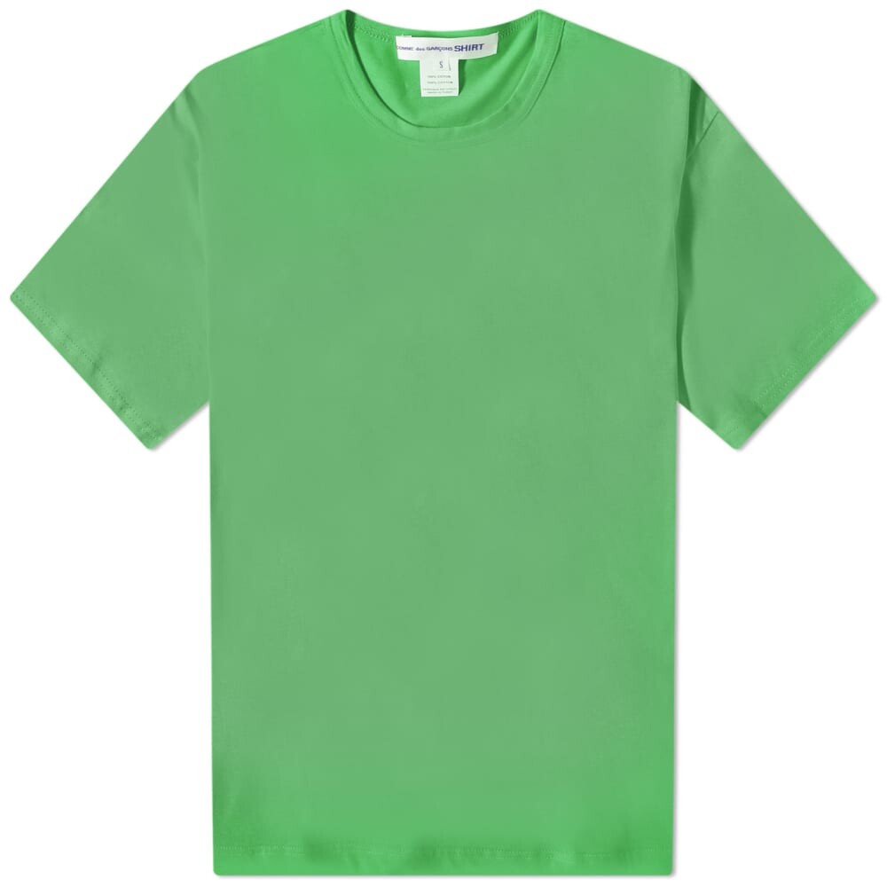 Comme des Garçons Shirt Объемная футболка с логотипом на спине и воротником-стойкой, зеленый
Comme des Garçons Shirt Объемная футболка с логотипом на спине и воротником-стойкой, зеленый