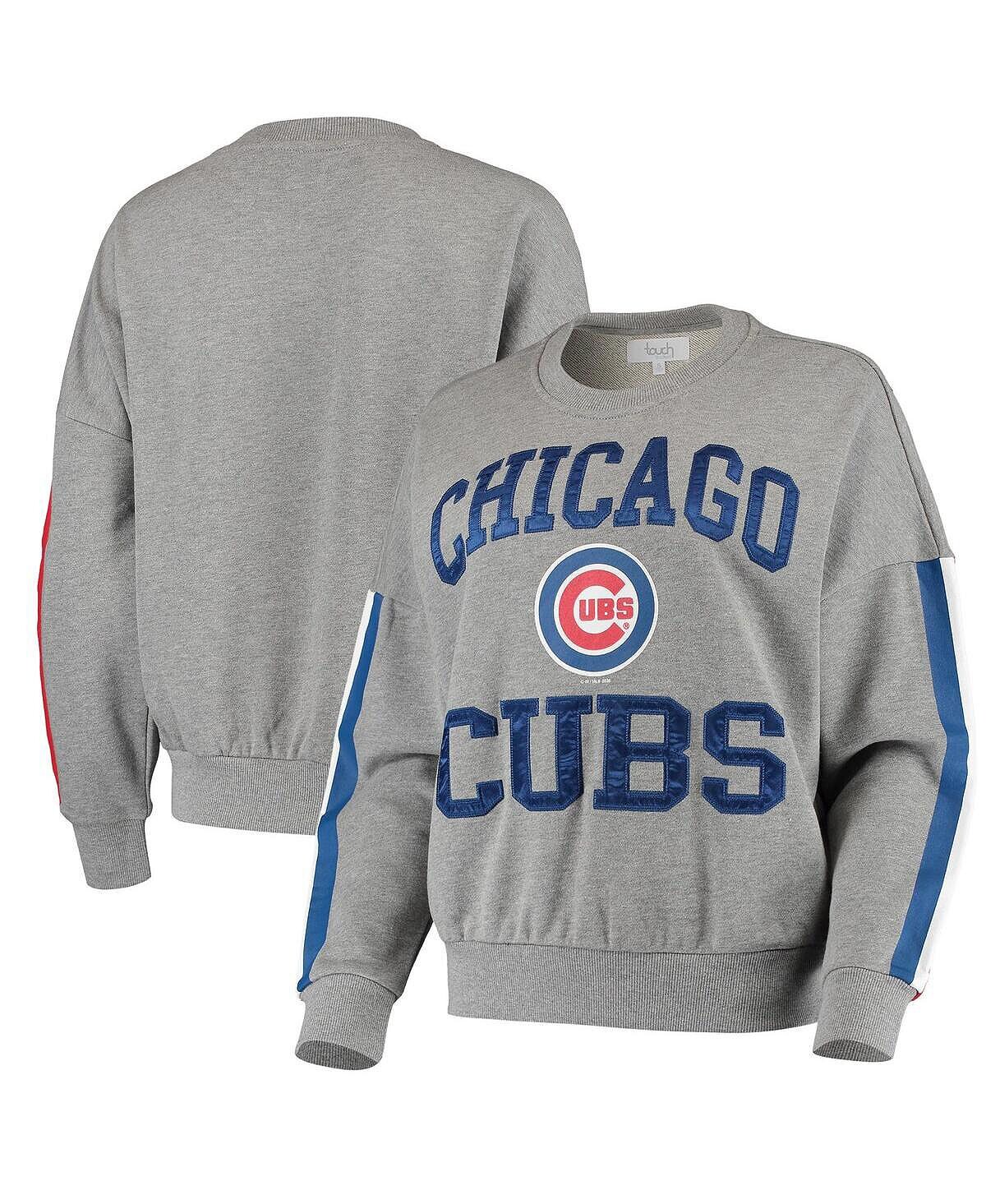 Женский свитшот с напуском для первокурсников цвета Хизер Серый Chicago Cubs Touch
Женский свитшот с напуском для первокурсников цвета Хизер Серый Chicago Cubs Touch