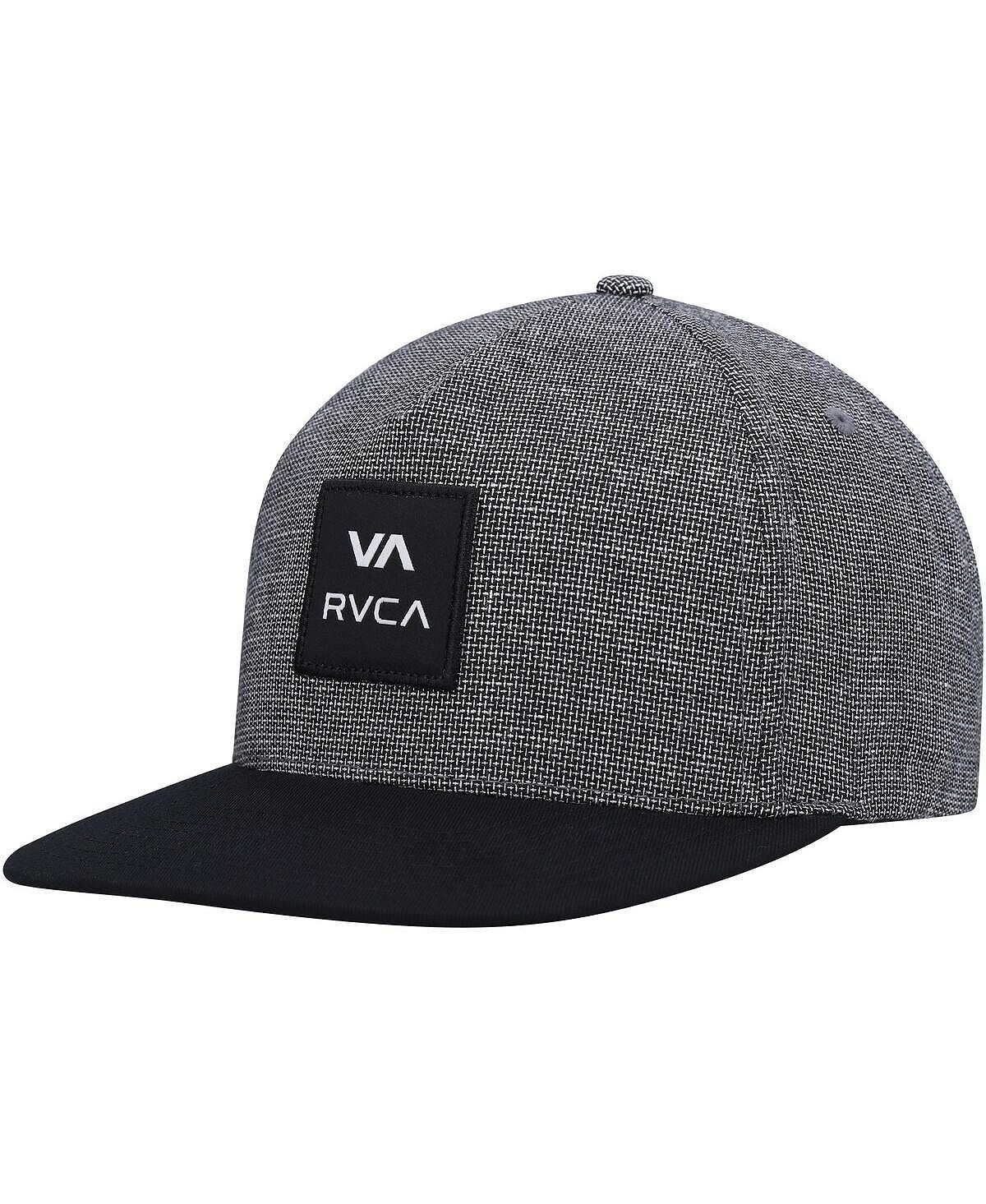Мужская квадратная шляпа Snapback серо-черного цвета с меланжевым отливом RVCA
Мужская квадратная шляпа Snapback серо-черного цвета с меланжевым отливом RVCA