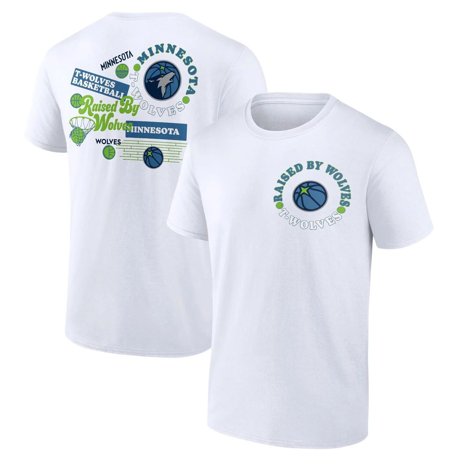 Мужская белая коллективная футболка с логотипом Minnesota Timberwolves Street Fanatics, Белый
Мужская белая коллективная футболка с логотипом Minnesota Timberwolves Street Fanatics, Белый