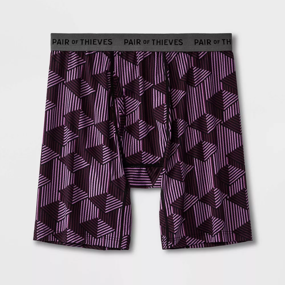 Пара мужских трусов-боксеров Thieves Super Fit с длинными штанинами Pair of Thieves, цвет Purple/Black
Пара мужских трусов-боксеров Thieves Super Fit с длинными штанинами Pair of Thieves, цвет Purple/Black