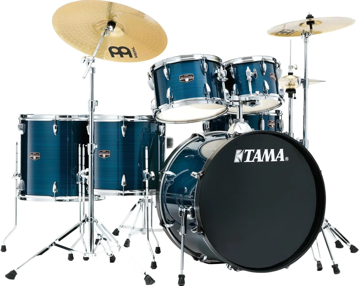 Tama Imperialstar IE62C Полная барабанная установка из 6 предметов с малым барабаном и тарелками Meinl - Hairline Blue
Tama Imperialstar IE62C Полная барабанная установка из 6 предметов с малым барабаном и тарелками Meinl - Hairline Blue