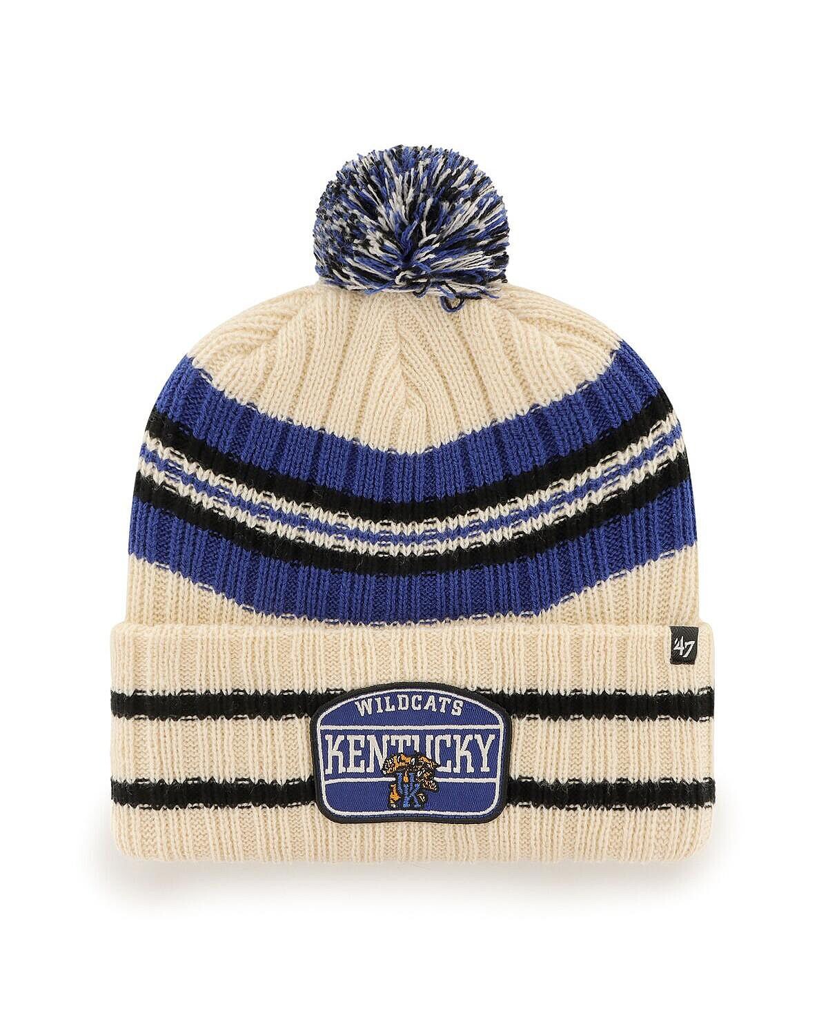 Мужская вязаная шапка с манжетами и помпоном '47 Natural Kentucky Wildcats Hone Patch '47 Brand
Мужская вязаная шапка с манжетами и помпоном '47 Natural Kentucky Wildcats Hone Patch '47 Brand