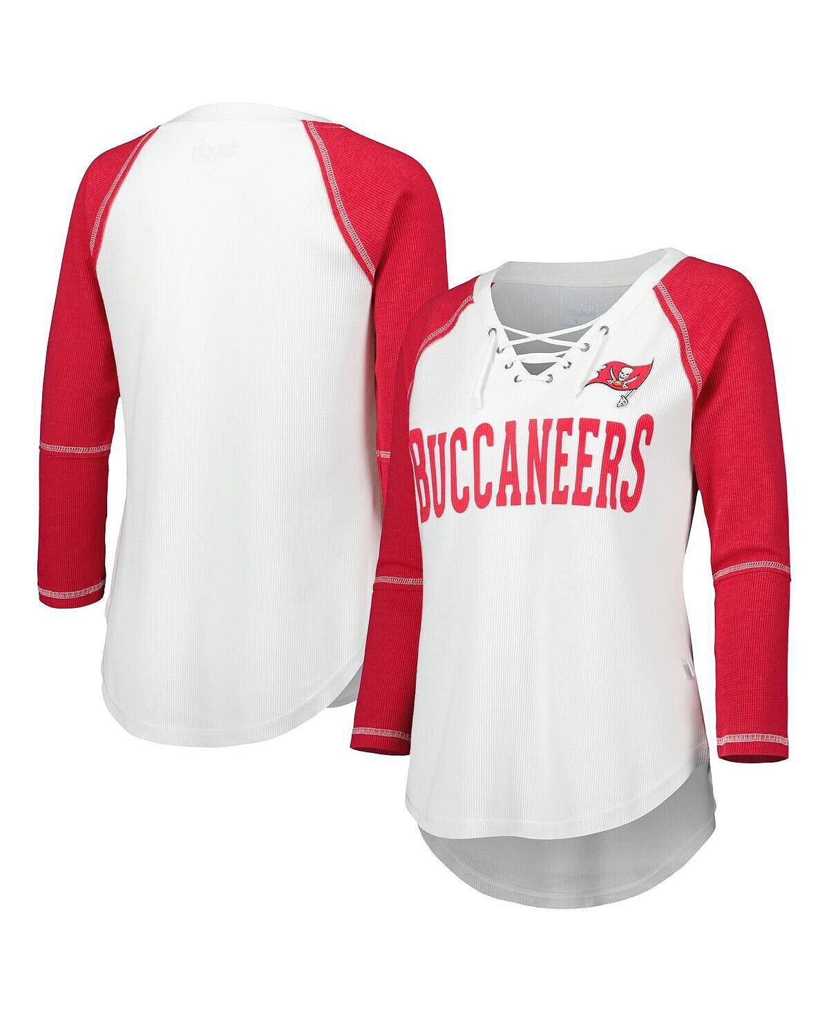 Женская бело-красная футболка Tampa Bay Buccaneers Rebel Raglan с рукавами три четверти, шнуровкой и v-образным вырезом Touch, Красный
Женская бело-красная футболка Tampa Bay Buccaneers Rebel Raglan с рукавами три четверти, шнуровкой и v-образным вырезом Touch, Красный