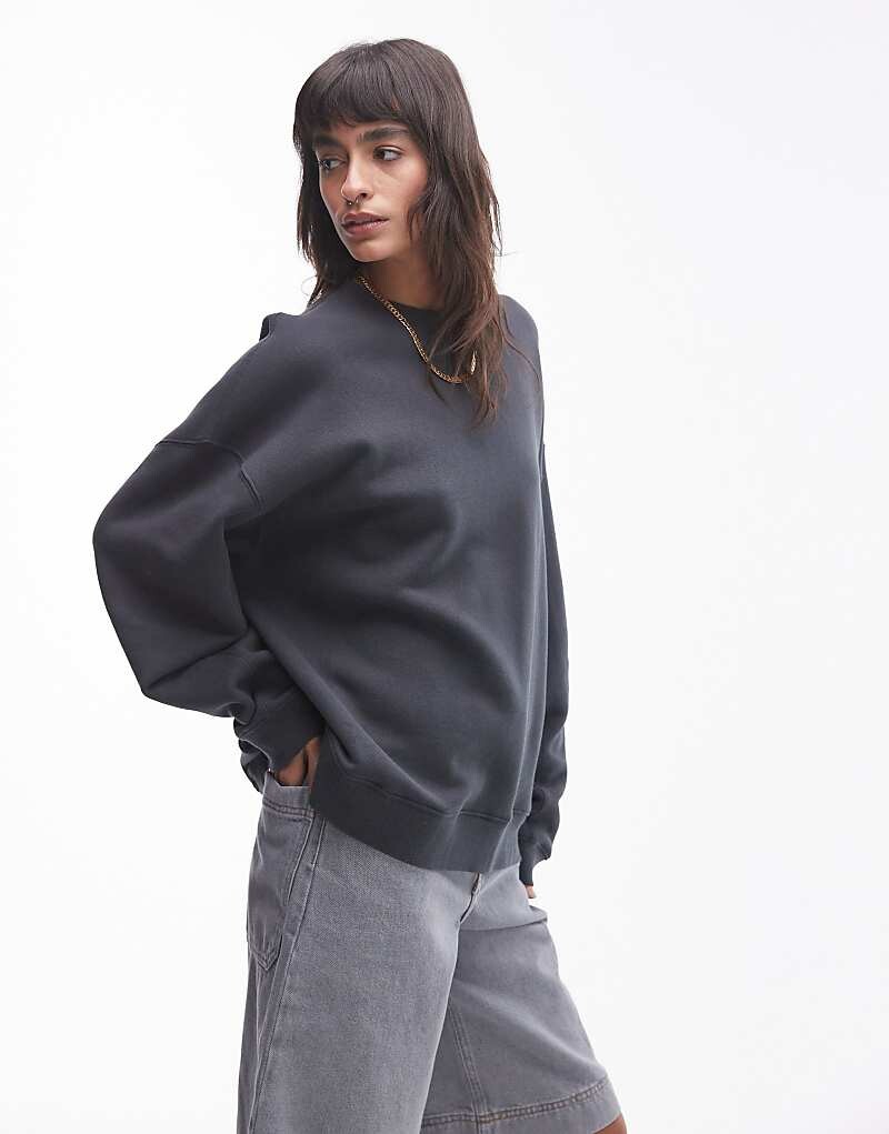 Topshop – Высококачественная толстовка темно-серого цвета с декоративной строчкой
Topshop – Высококачественная толстовка темно-серого цвета с декоративной строчкой