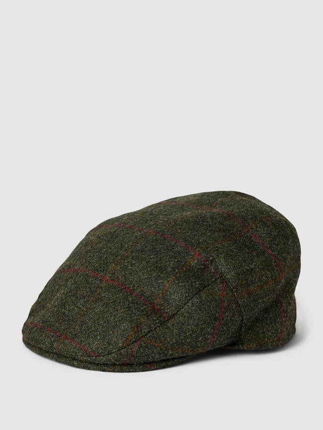 Плоская кепка из шерсти со структурным узором, модель Crieff Barbour, оливково-зеленый
Плоская кепка из шерсти со структурным узором, модель Crieff Barbour, оливково-зеленый