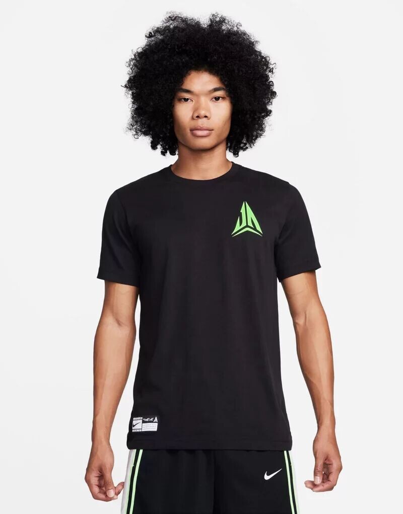 Черная футболка унисекс с графическим принтом Nike Basketball Ja Morant Dri-FIT, Черный
Черная футболка унисекс с графическим принтом Nike Basketball Ja Morant Dri-FIT, Черный