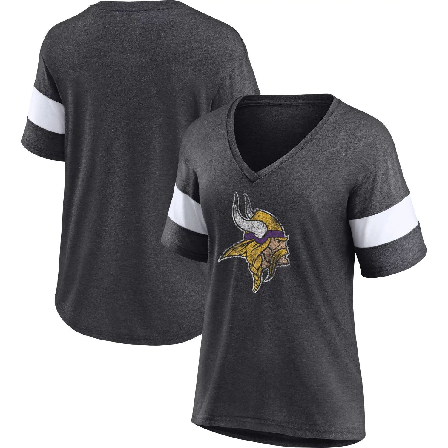 Женская футболка Fanatics с рисунком угольно-белого цвета Minnesota Vikings Distressed Team Tri-Blend с v-образным вырезом Fanatics, Белый;серый
Женская футболка Fanatics с рисунком угольно-белого цвета Minnesota Vikings Distressed Team Tri-Blend с v-образным вырезом Fanatics, Белый;серый