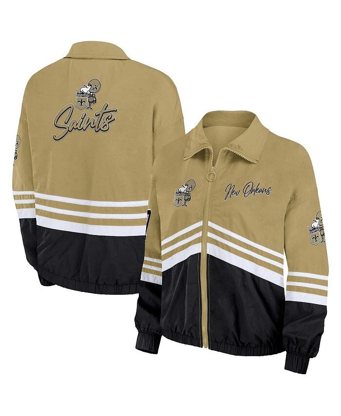 Женская золотистая рваная ветровка с молнией во всю длину New Orleans Saints в винтажном стиле WEAR by Erin Andrews, золото
Женская золотистая рваная ветровка с молнией во всю длину New Orleans Saints в винтажном стиле WEAR by Erin Andrews, золото
