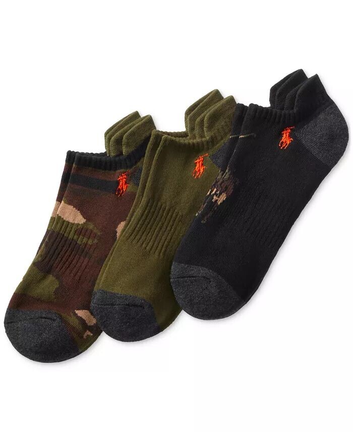 Мужские 3-комп. Низкие носки с камуфляжным принтом «Пони» Polo Ralph Lauren, мультиколор
Мужские 3-комп. Низкие носки с камуфляжным принтом «Пони» Polo Ralph Lauren, мультиколор