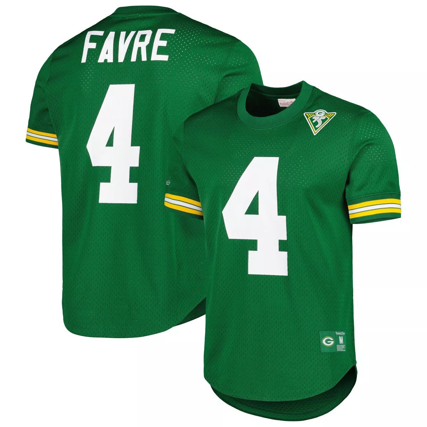 Мужская футболка Mitchell & Ness Brett Favre Green Green Bay Packers с именем и номером игрока в отставке
Мужская футболка Mitchell & Ness Brett Favre Green Green Bay Packers с именем и номером игрока в отставке