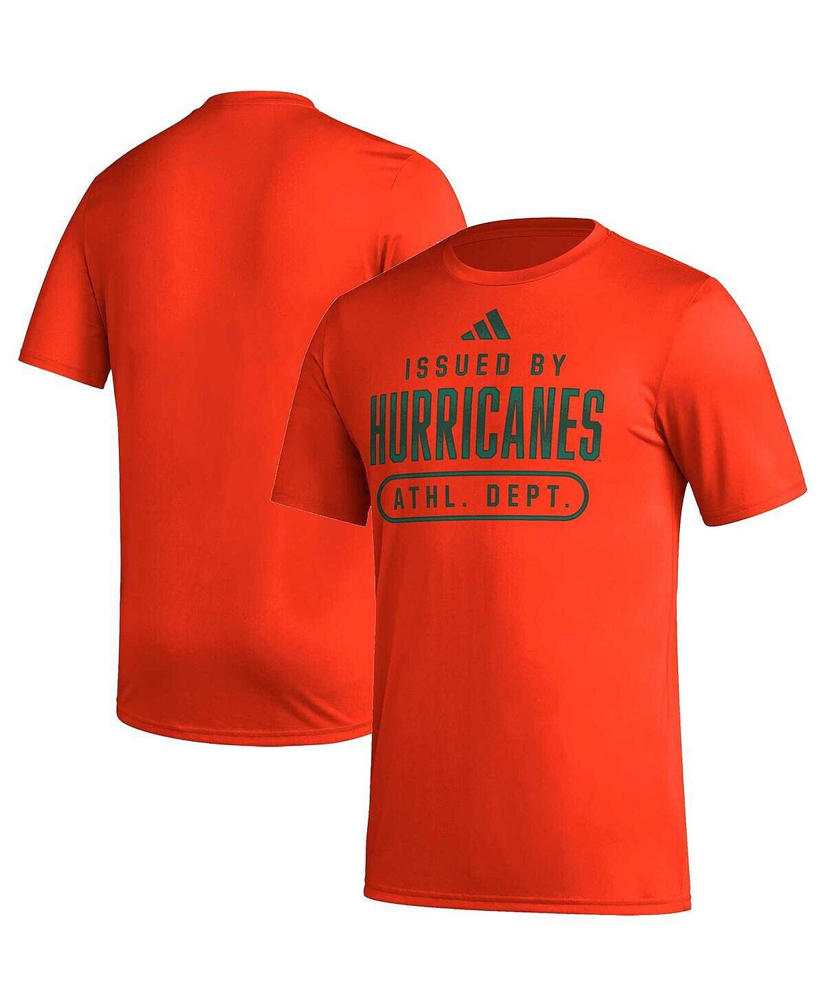 Мужская оранжевая футболка Miami Hurricanes Sideline AEROREADY Pregame adidas, Оранжевый
Мужская оранжевая футболка Miami Hurricanes Sideline AEROREADY Pregame adidas, Оранжевый