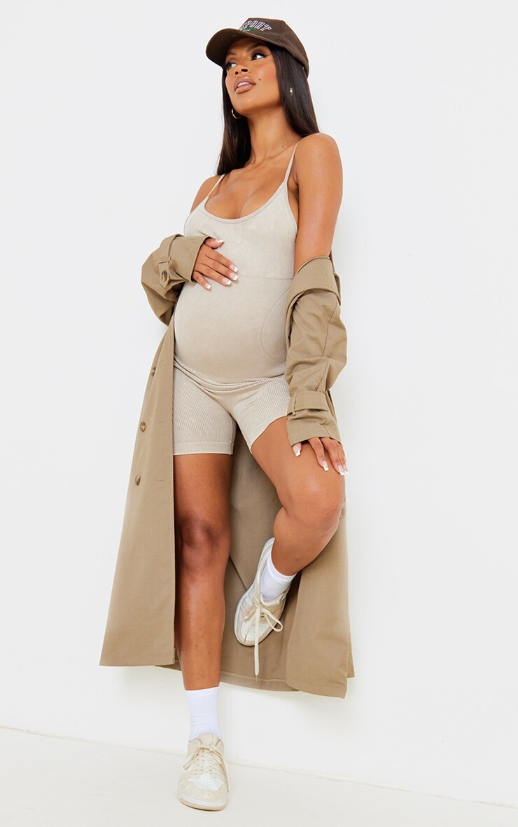 PrettyLittleThing Бесшовный мини-комбинезон для спортзала с овсянкой для беременных
PrettyLittleThing Бесшовный мини-комбинезон для спортзала с овсянкой для беременных