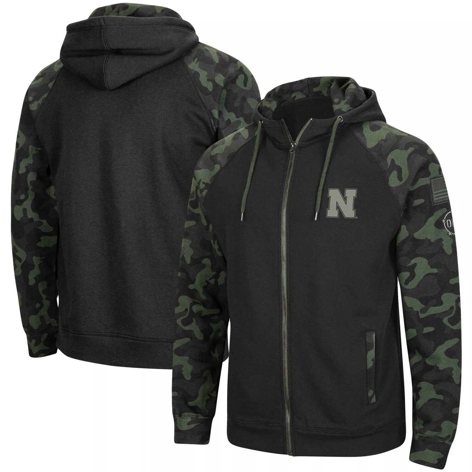 Мужская черная толстовка с капюшоном на молнии Colosseum Nebraska Huskers OHT Military Appreciation Camo Raglan
Мужская черная толстовка с капюшоном на молнии Colosseum Nebraska Huskers OHT Military Appreciation Camo Raglan