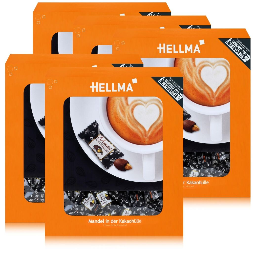 Hellma миндаль в какао-шелухе 912г - для предприятий общественного питания (5 шт. в упаковке)
Hellma миндаль в какао-шелухе 912г - для предприятий общественного питания (5 шт. в упаковке)