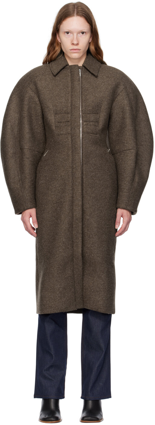 Коричневое пальто-круассан Le Chouchou Le Manteau Темное Jacquemus, Коричневый
Коричневое пальто-круассан Le Chouchou Le Manteau Темное Jacquemus, Коричневый