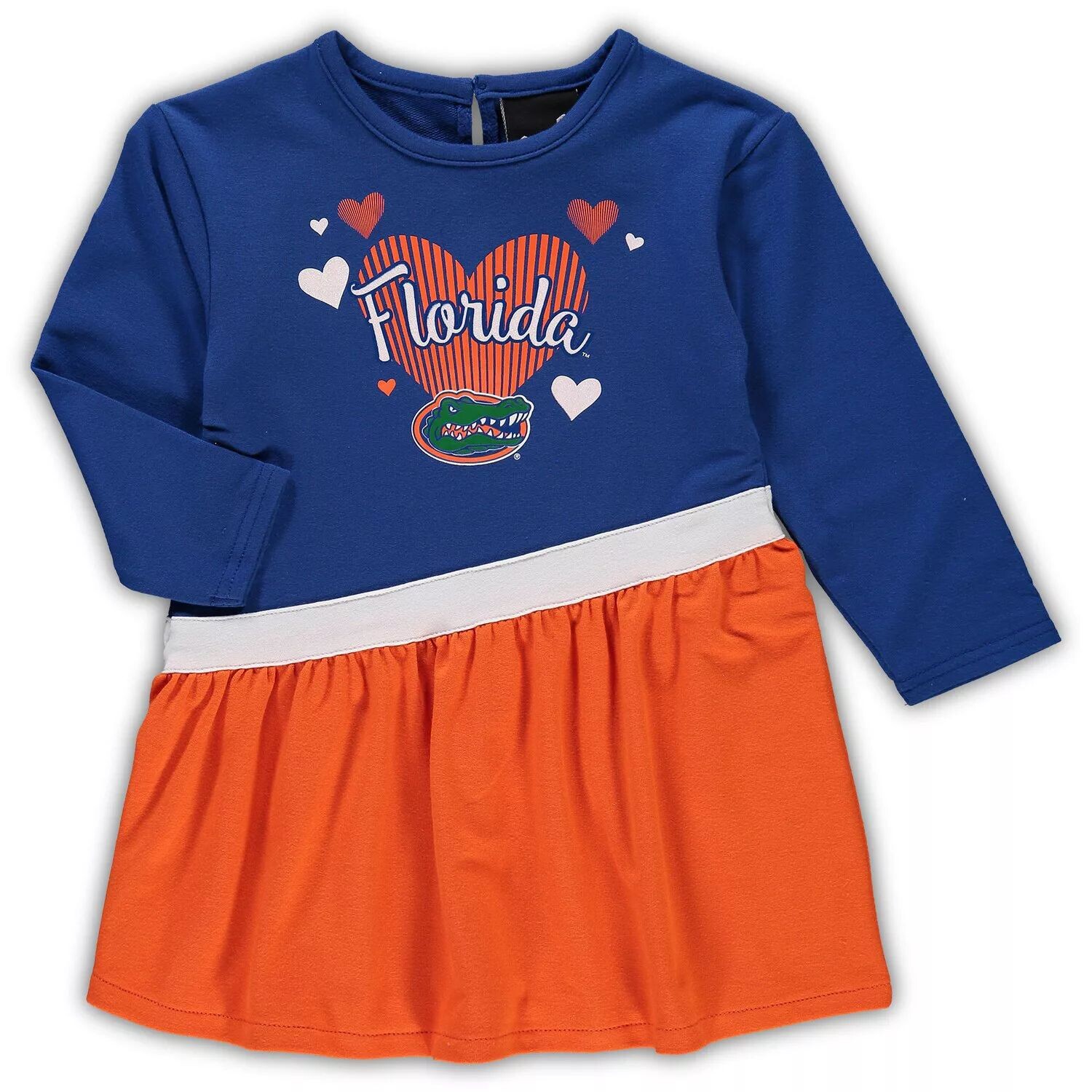 Платье из французской махровой ткани Royal Florida Gators с сердечками для девочек-младенцев Outerstuff
Платье из французской махровой ткани Royal Florida Gators с сердечками для девочек-младенцев Outerstuff