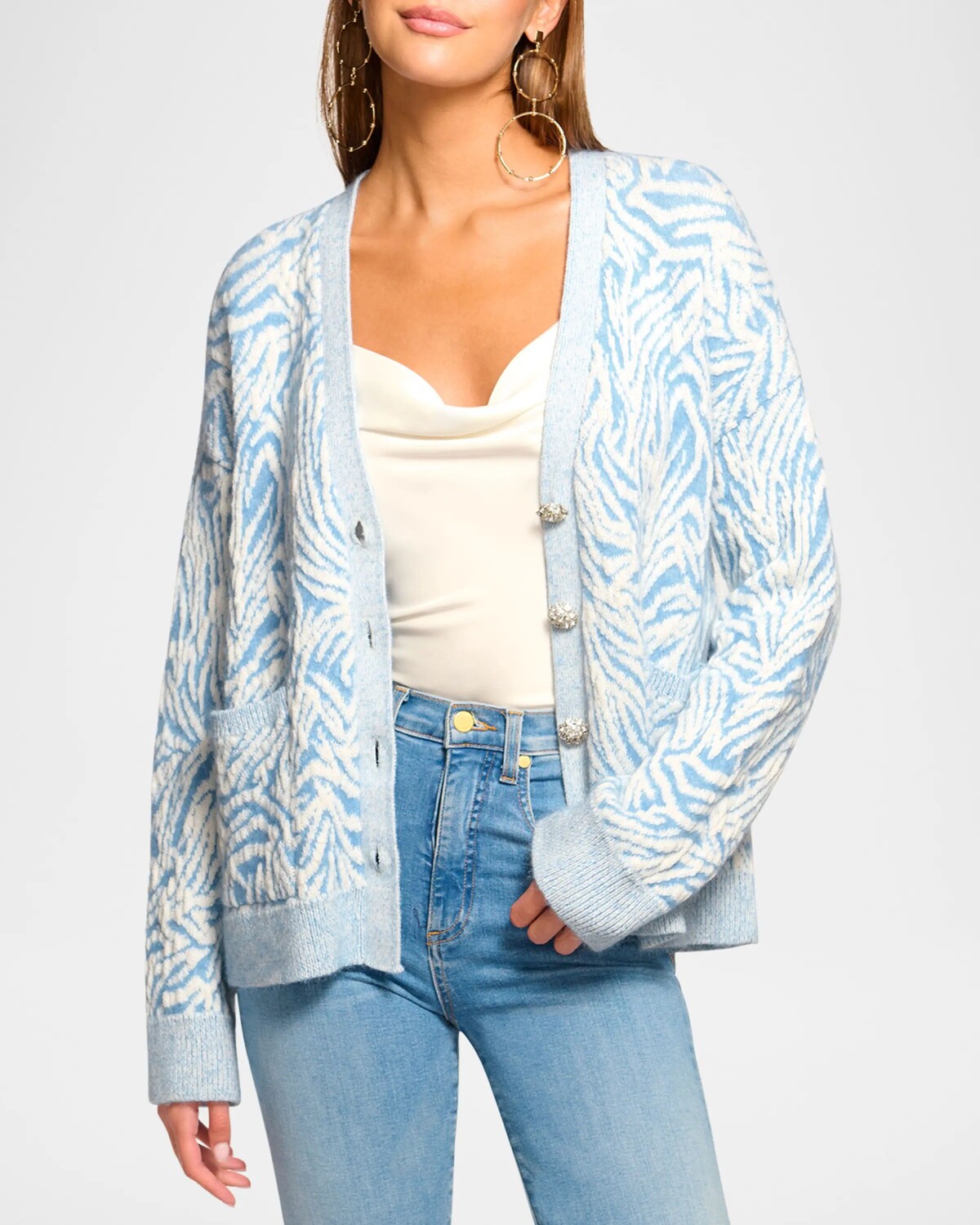 Кардиган Jelena Zebra из смесовой шерсти Ramy Brook, цвет Dream Blue Animal
Кардиган Jelena Zebra из смесовой шерсти Ramy Brook, цвет Dream Blue Animal