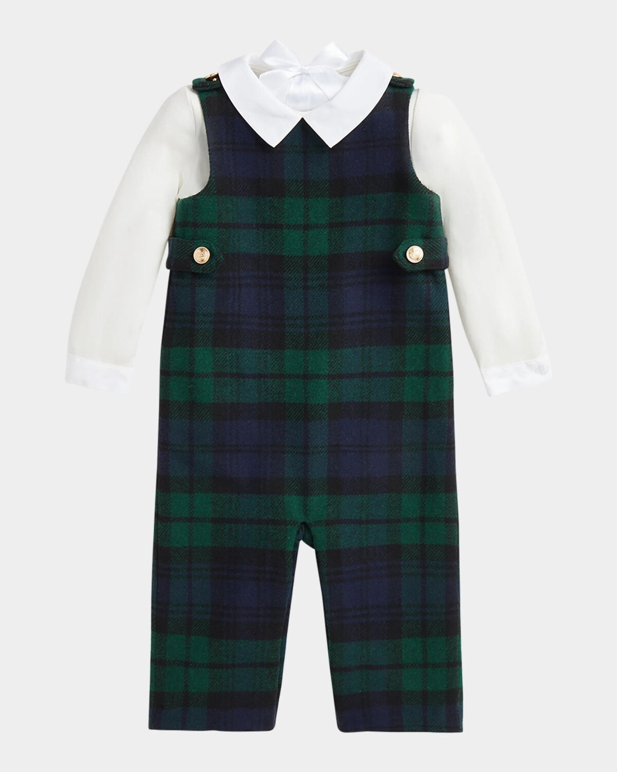 Комбинезон в клетку для мальчика с комплектом боди, размер 9–24 мес Ralph Lauren Childrenswear, цвет Blackwatch
Комбинезон в клетку для мальчика с комплектом боди, размер 9–24 мес Ralph Lauren Childrenswear, цвет Blackwatch