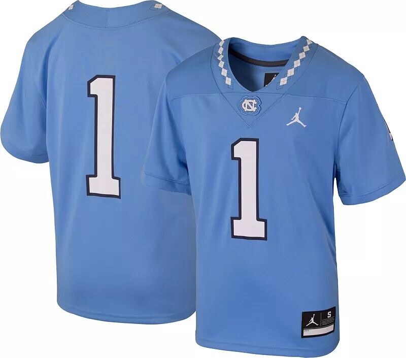 Футбольная майка Jordan Youth North Carolina Tar Heels # 1 Carolina Blue Game, Синий
Футбольная майка Jordan Youth North Carolina Tar Heels # 1 Carolina Blue Game, Синий