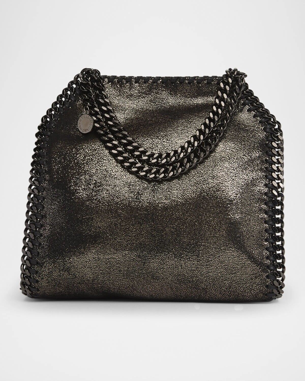 Сумка-тоут Falabella Mini Eco в горошек из блестящей замши Stella Mccartney, цвет Ruthenium
Сумка-тоут Falabella Mini Eco в горошек из блестящей замши Stella Mccartney, цвет Ruthenium
