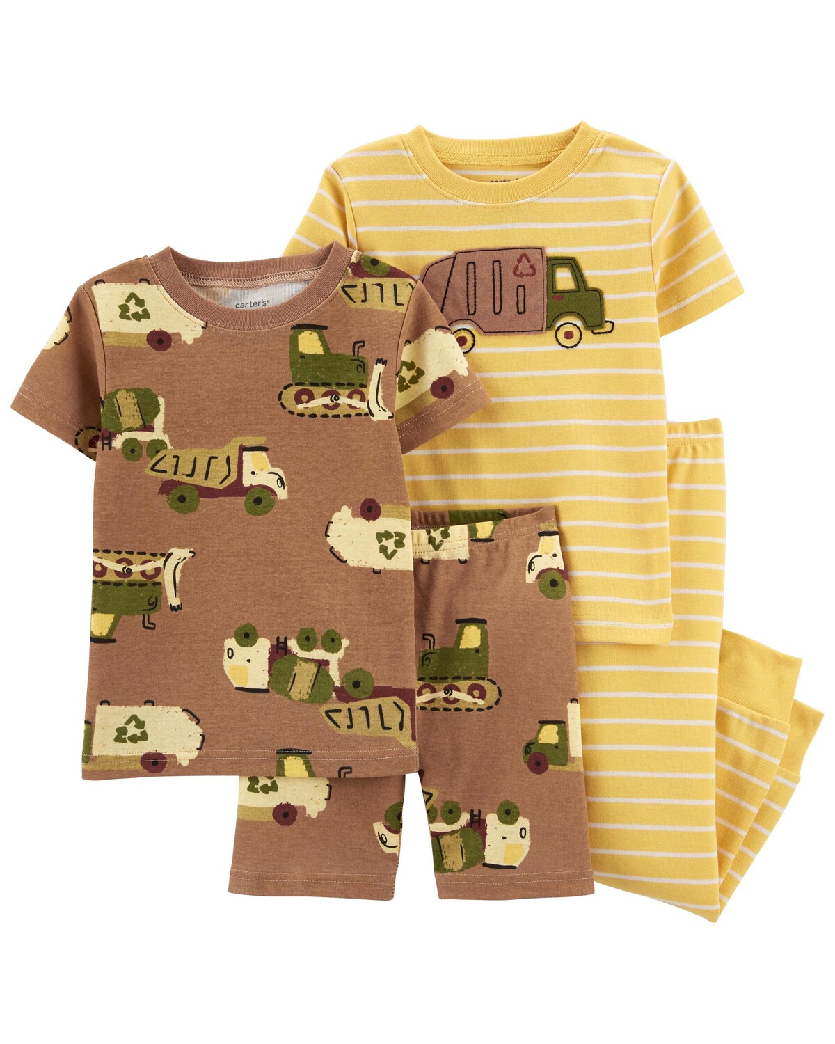Пижамы Baby Truck из 100% хлопка с плотно прилегающей посадкой из 4 предметов Carter's, коричневый/желтый
Пижамы Baby Truck из 100% хлопка с плотно прилегающей посадкой из 4 предметов Carter's, коричневый/желтый