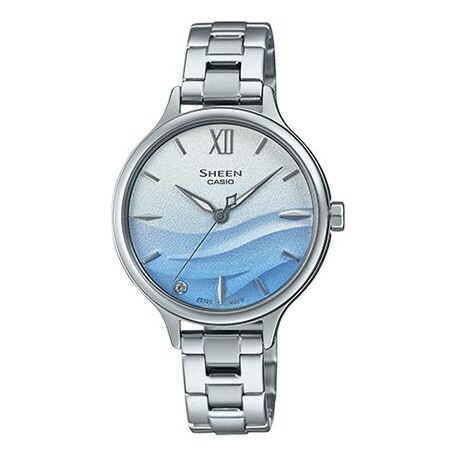 Часы CASIO SHEEN Series SEA WAVE Subject Stylish Simplicity Blue Lens Gradient Blue Sapphire Crystal, синий
Часы CASIO SHEEN Series SEA WAVE Subject Stylish Simplicity Blue Lens Gradient Blue Sapphire Crystal, синий