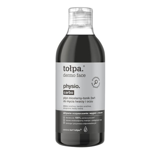 Мицеллярный флюид-тоник 2в1 для умывания лица и глаз, 400 мл Tołpa, dermo face Physio Carbo
Мицеллярный флюид-тоник 2в1 для умывания лица и глаз, 400 мл Tołpa, dermo face Physio Carbo