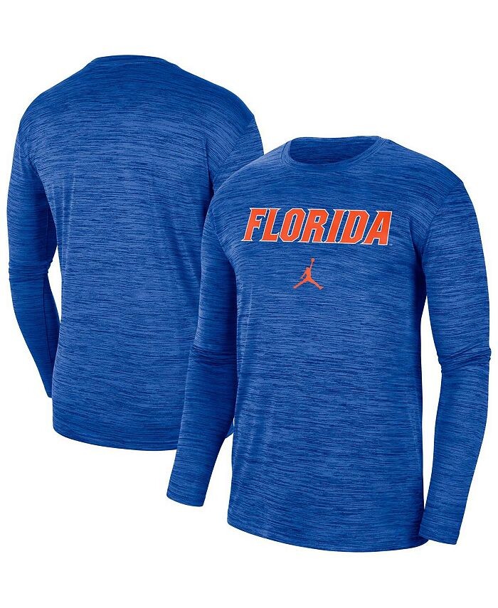 Мужская брендовая футболка с длинными рукавами Royal Florida Gators Team Velocity Performance Jordan, синий
Мужская брендовая футболка с длинными рукавами Royal Florida Gators Team Velocity Performance Jordan, синий