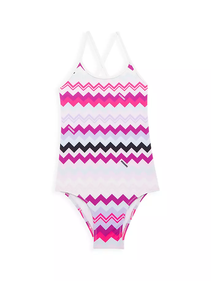 Цельный купальник с принтом шеврон для маленьких девочек и девочек Missoni, розовый
Цельный купальник с принтом шеврон для маленьких девочек и девочек Missoni, розовый