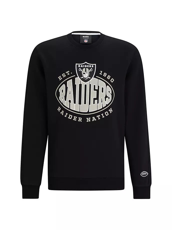 Толстовка из хлопковой смеси BOSS x NFL с совместным брендингом Boss, цвет raiders black
Толстовка из хлопковой смеси BOSS x NFL с совместным брендингом Boss, цвет raiders black