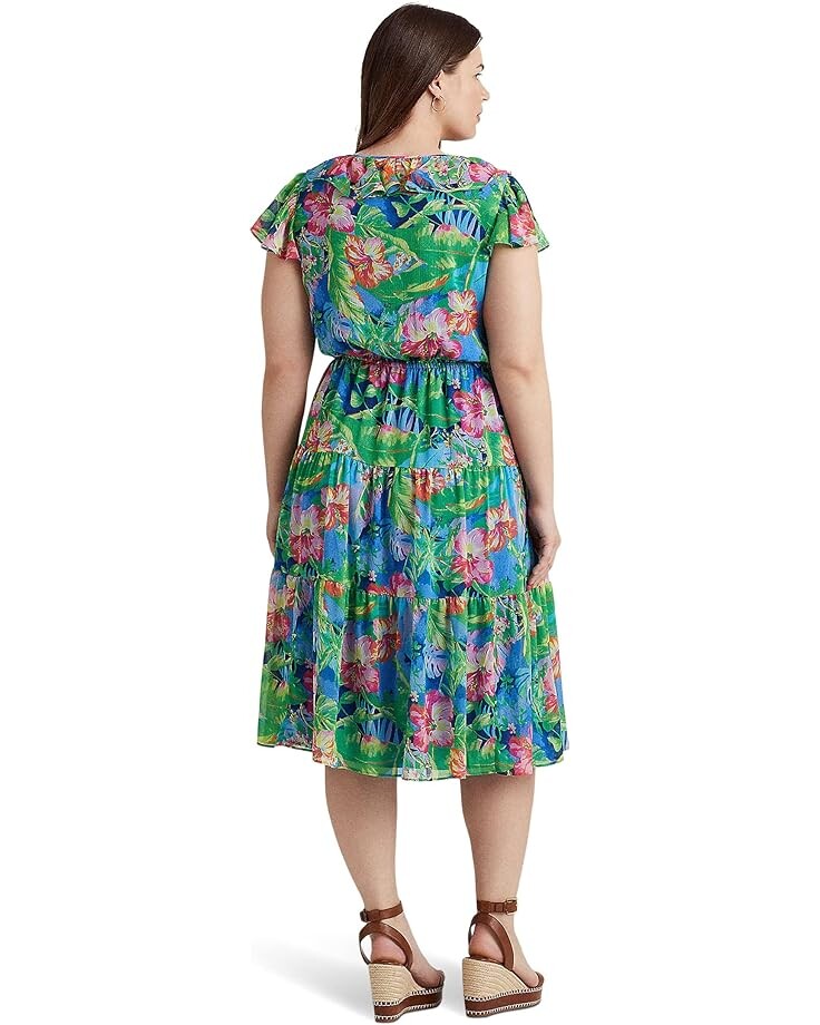 Платье LAUREN Ralph Lauren Plus Size Floral Crinkle Georgette Tiered Dress, цвет Green/Blue Multi
Платье LAUREN Ralph Lauren Plus Size Floral Crinkle Georgette Tiered Dress, цвет Green/Blue Multi