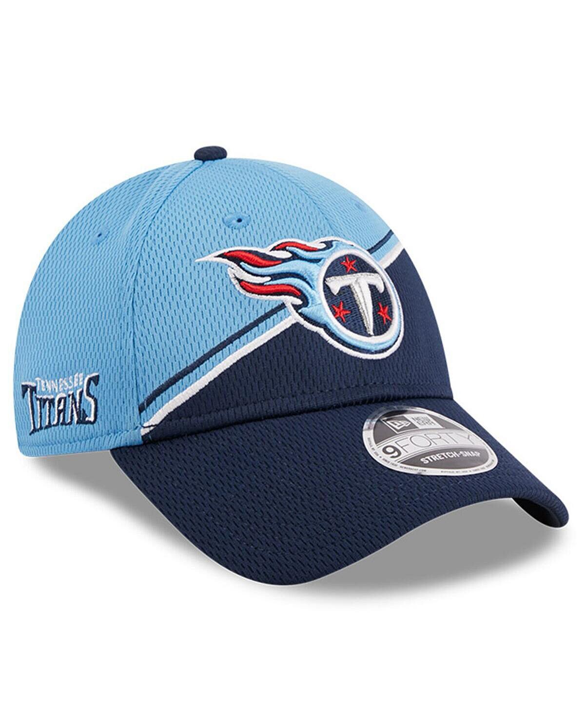 Мужская светло-синяя, темно-синяя регулируемая кепка Tennessee Titans 2023 Sideline 9FORTY New Era
Мужская светло-синяя, темно-синяя регулируемая кепка Tennessee Titans 2023 Sideline 9FORTY New Era