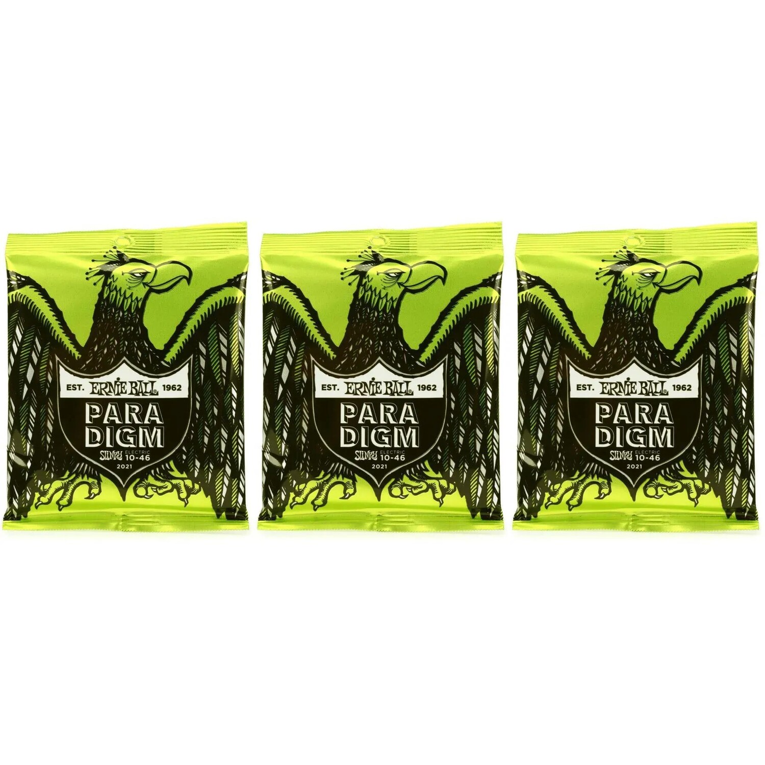 Струны для электрогитары Ernie Ball 2021 Regular Slinky Paradigm — .010-.046 (3 шт.)
Струны для электрогитары Ernie Ball 2021 Regular Slinky Paradigm — .010-.046 (3 шт.)