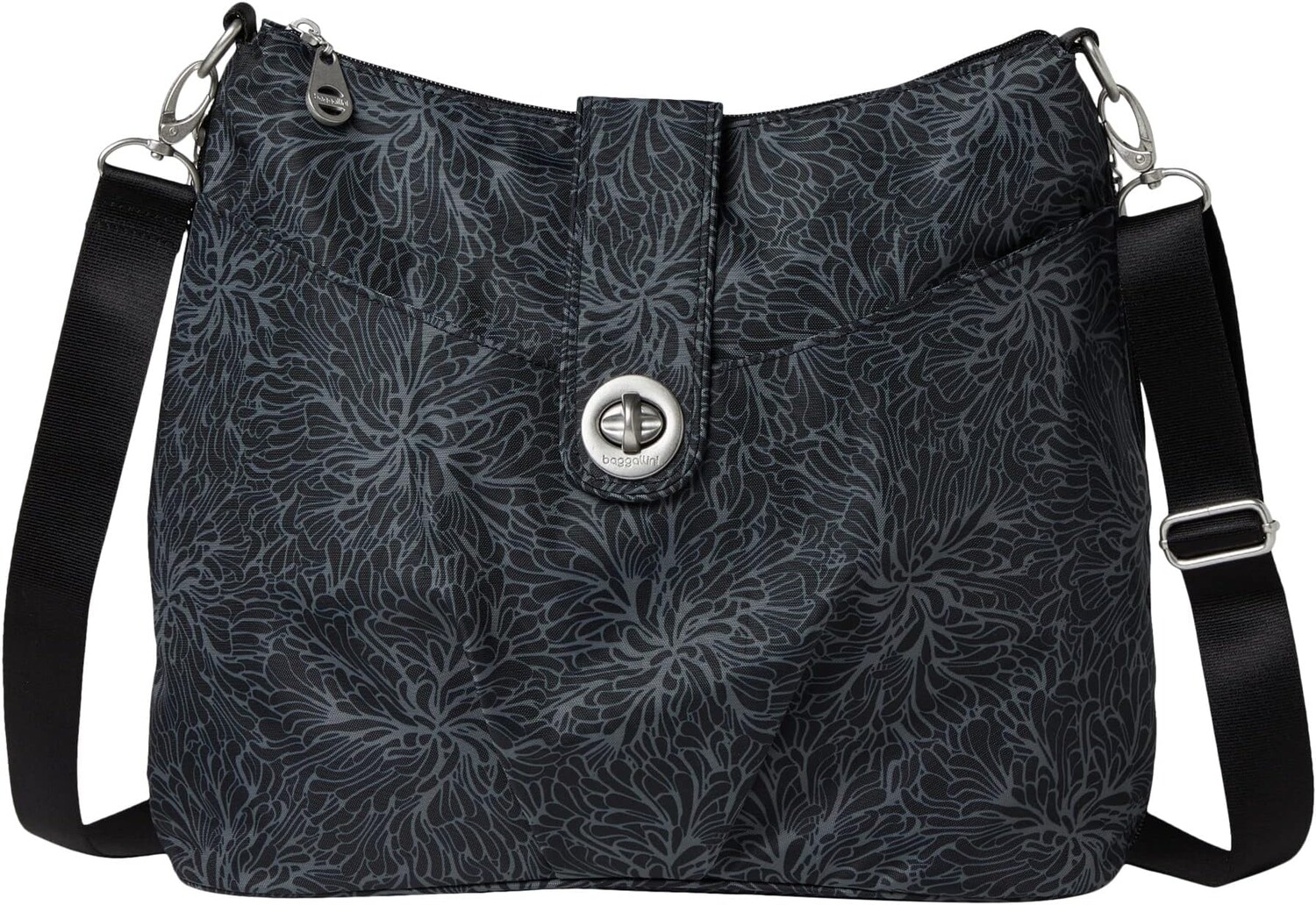 Сумка кросс-боди Baggallini Helsinki Crossbody Hobo, цвет Midnight Blossom
Сумка кросс-боди Baggallini Helsinki Crossbody Hobo, цвет Midnight Blossom