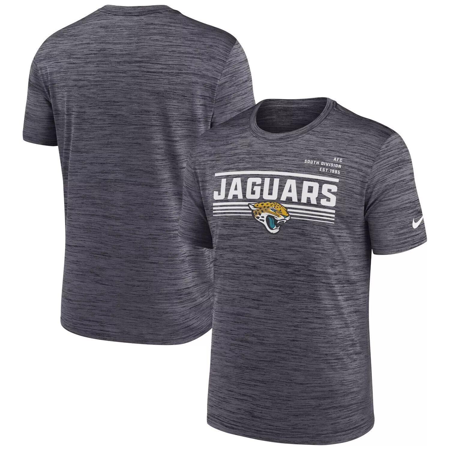 Мужская антрацитовая футболка Jacksonville Jaguars Yardline Velocity Performance Nike, Черный
Мужская антрацитовая футболка Jacksonville Jaguars Yardline Velocity Performance Nike, Черный