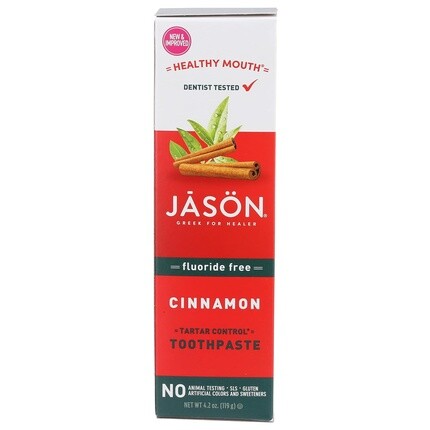 JASON Natural Cosmetics Зубная паста для здоровья полости рта без фтора, 4,2 унции
JASON Natural Cosmetics Зубная паста для здоровья полости рта без фтора, 4,2 унции