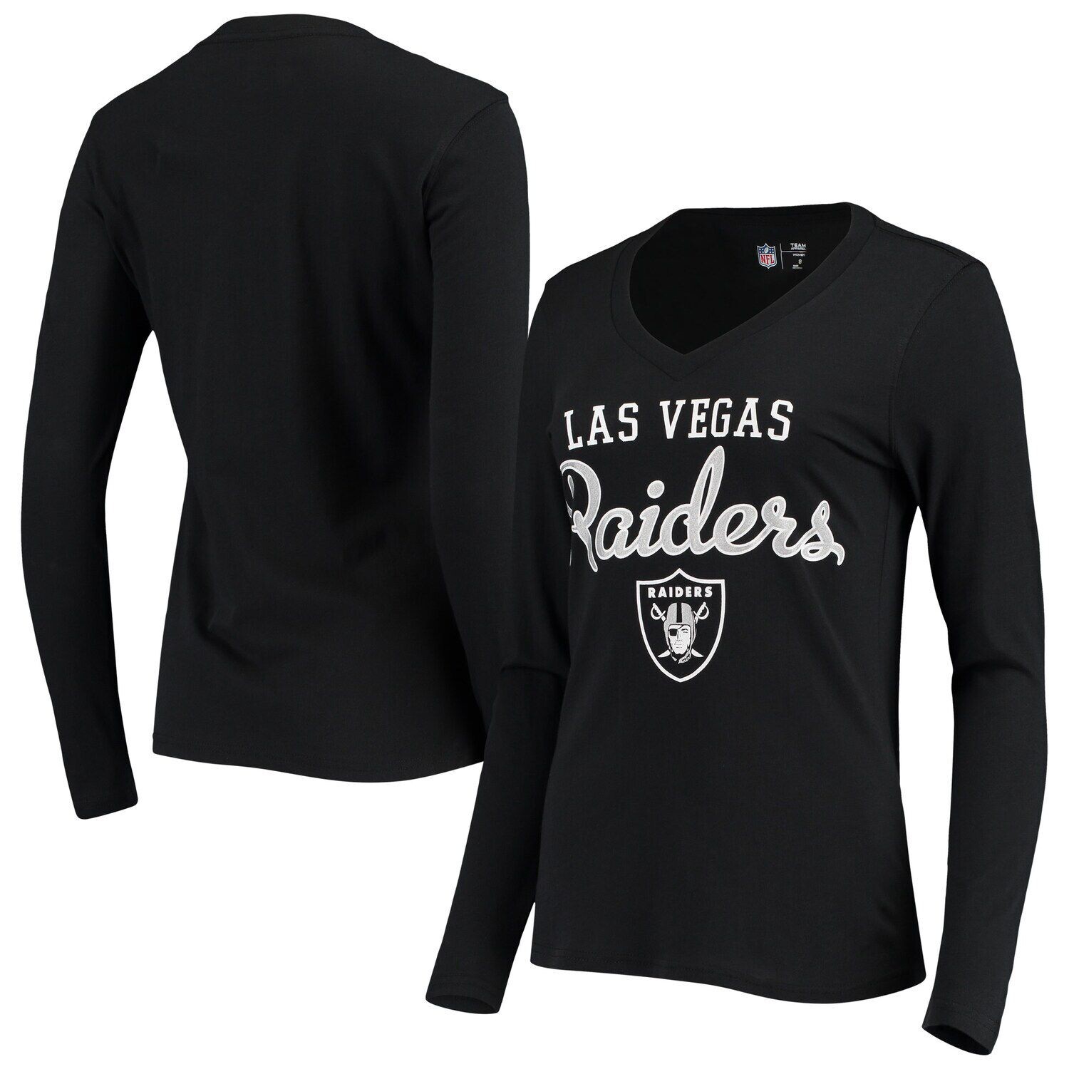 Женская черная футболка G-III 4Her by Carl Banks Las Vegas Raiders Post Season с длинными рукавами и v-образным вырезом G-III
Женская черная футболка G-III 4Her by Carl Banks Las Vegas Raiders Post Season с длинными рукавами и v-образным вырезом G-III
