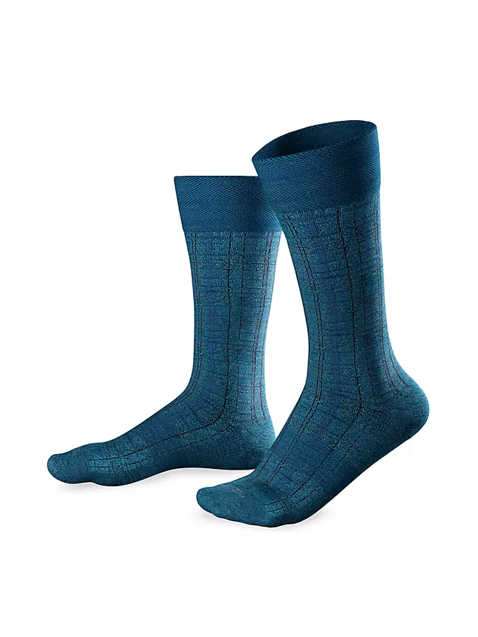 Клетчатые носки до середины икры из смесового хлопка Marcoliani, цвет denim blue
Клетчатые носки до середины икры из смесового хлопка Marcoliani, цвет denim blue