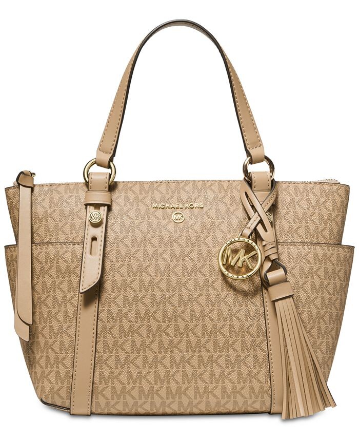 Сумка-тоут на молнии с логотипом Sullivan и трансформируемым верхом Michael Kors, тан/бежевый
Сумка-тоут на молнии с логотипом Sullivan и трансформируемым верхом Michael Kors, тан/бежевый