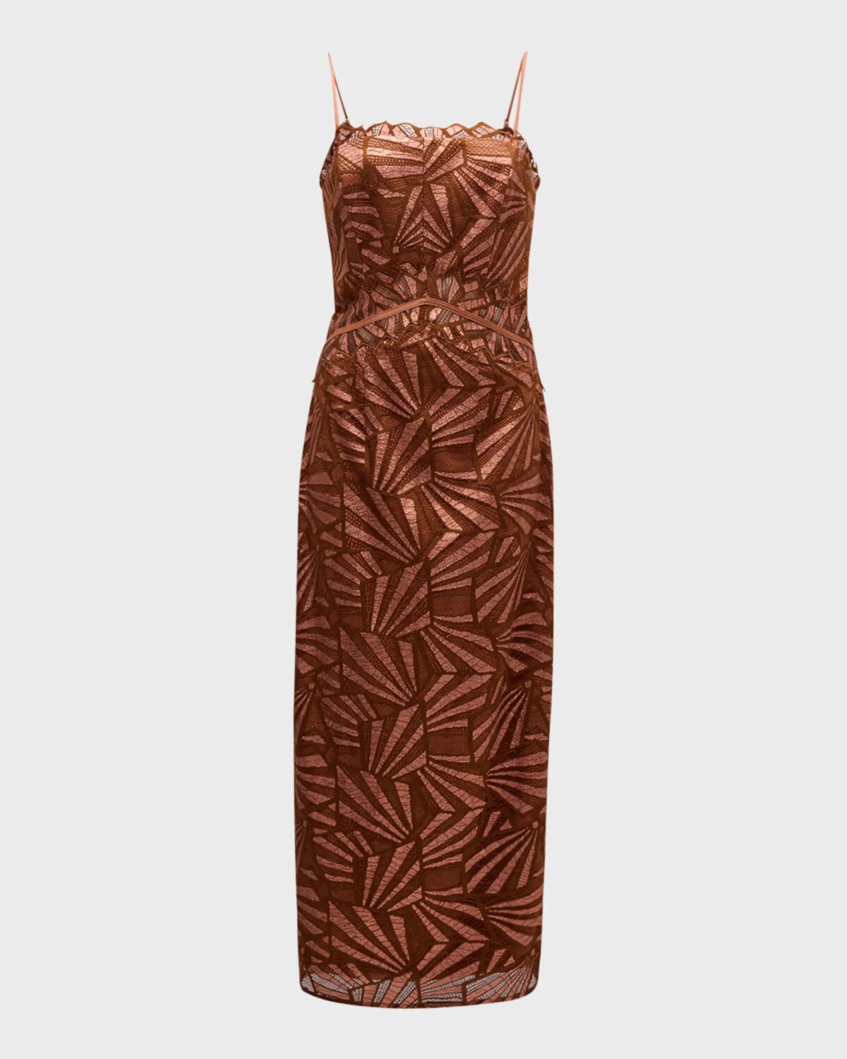 Кружевное платье миди Nonie с геометрическим рисунком Ramy Brook, цвет Bronze Lace
Кружевное платье миди Nonie с геометрическим рисунком Ramy Brook, цвет Bronze Lace