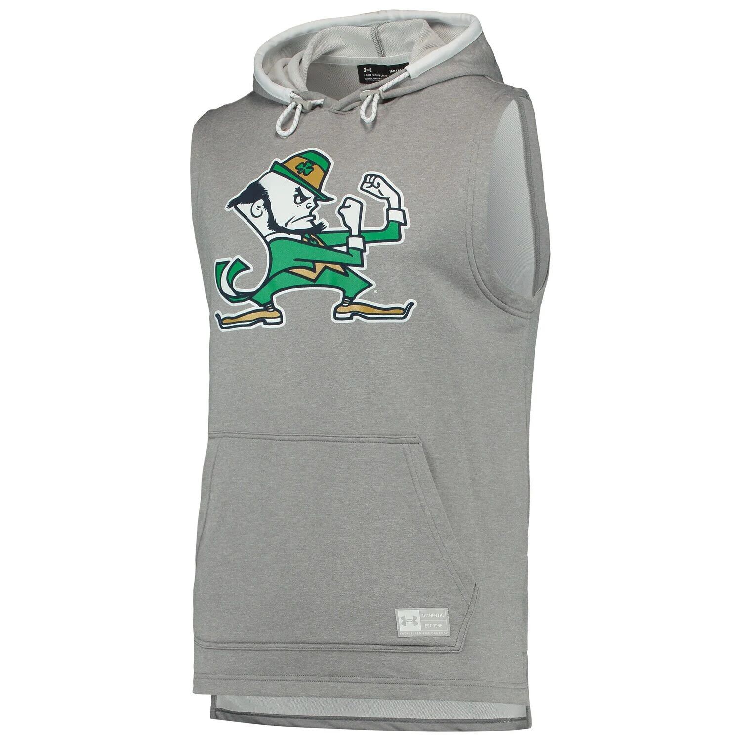 Мужская серая толстовка без рукавов Under Armour Notre Dame Fighting Irish Game Day Tech, Серый
Мужская серая толстовка без рукавов Under Armour Notre Dame Fighting Irish Game Day Tech, Серый