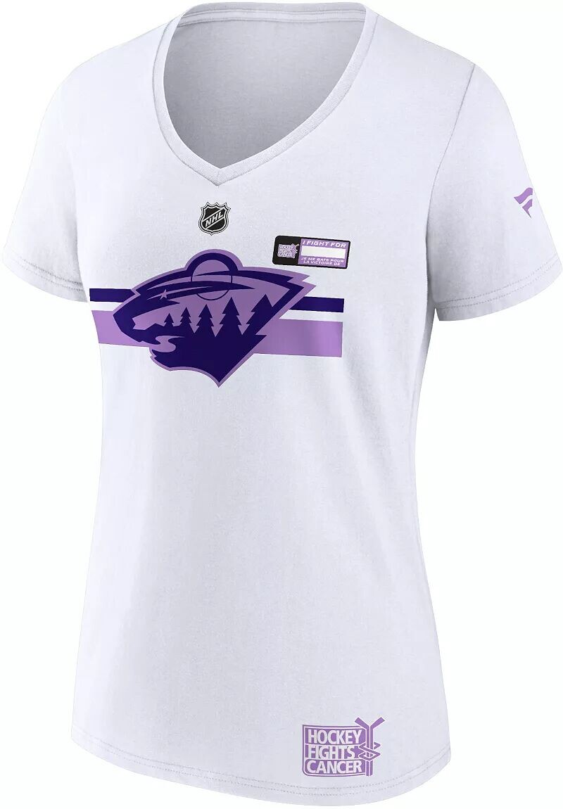 Женская женская футболка НХЛ Minnesota Wild Hockey Fights Cancer с v-образным вырезом
Женская женская футболка НХЛ Minnesota Wild Hockey Fights Cancer с v-образным вырезом