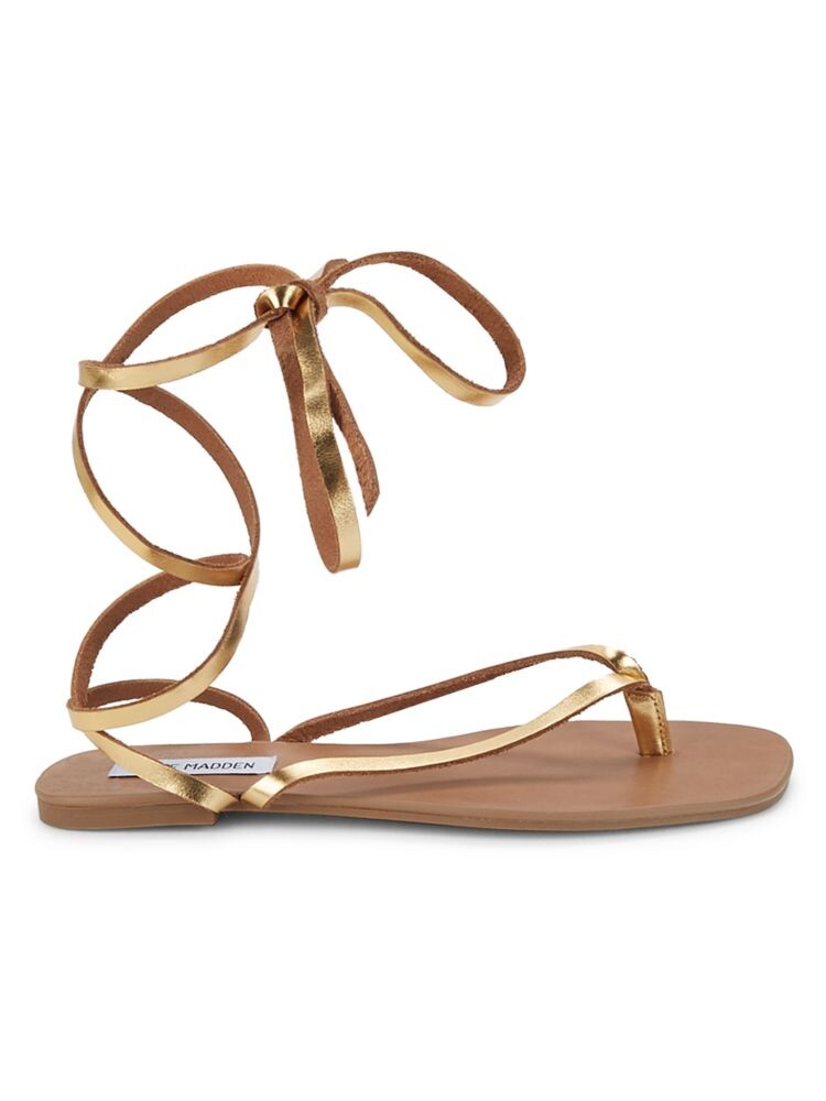 Кожаные сандалии на плоской подошве Kanal с завязками Steve Madden, цвет Gold Leather
Кожаные сандалии на плоской подошве Kanal с завязками Steve Madden, цвет Gold Leather