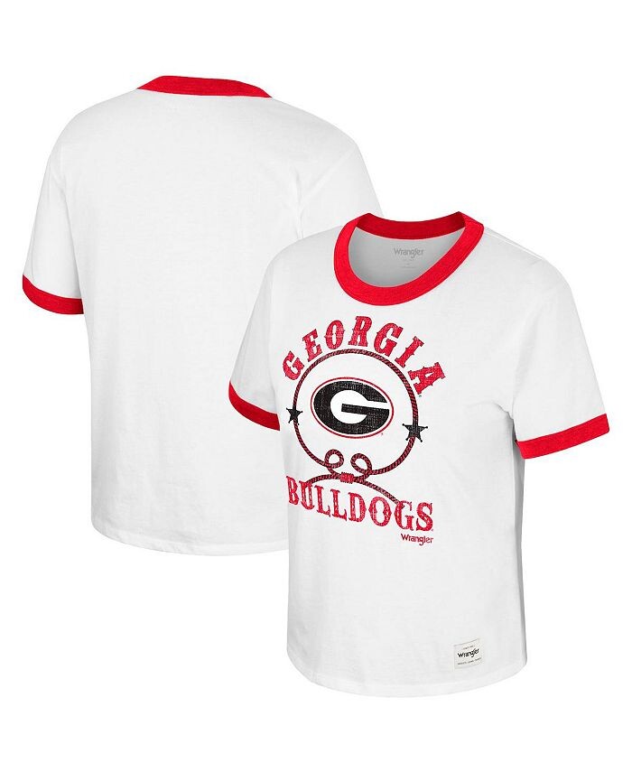Женская белая футболка с эффектом потертости Wrangler Georgia Bulldogs Freehand Ringer Colosseum, белый
Женская белая футболка с эффектом потертости Wrangler Georgia Bulldogs Freehand Ringer Colosseum, белый