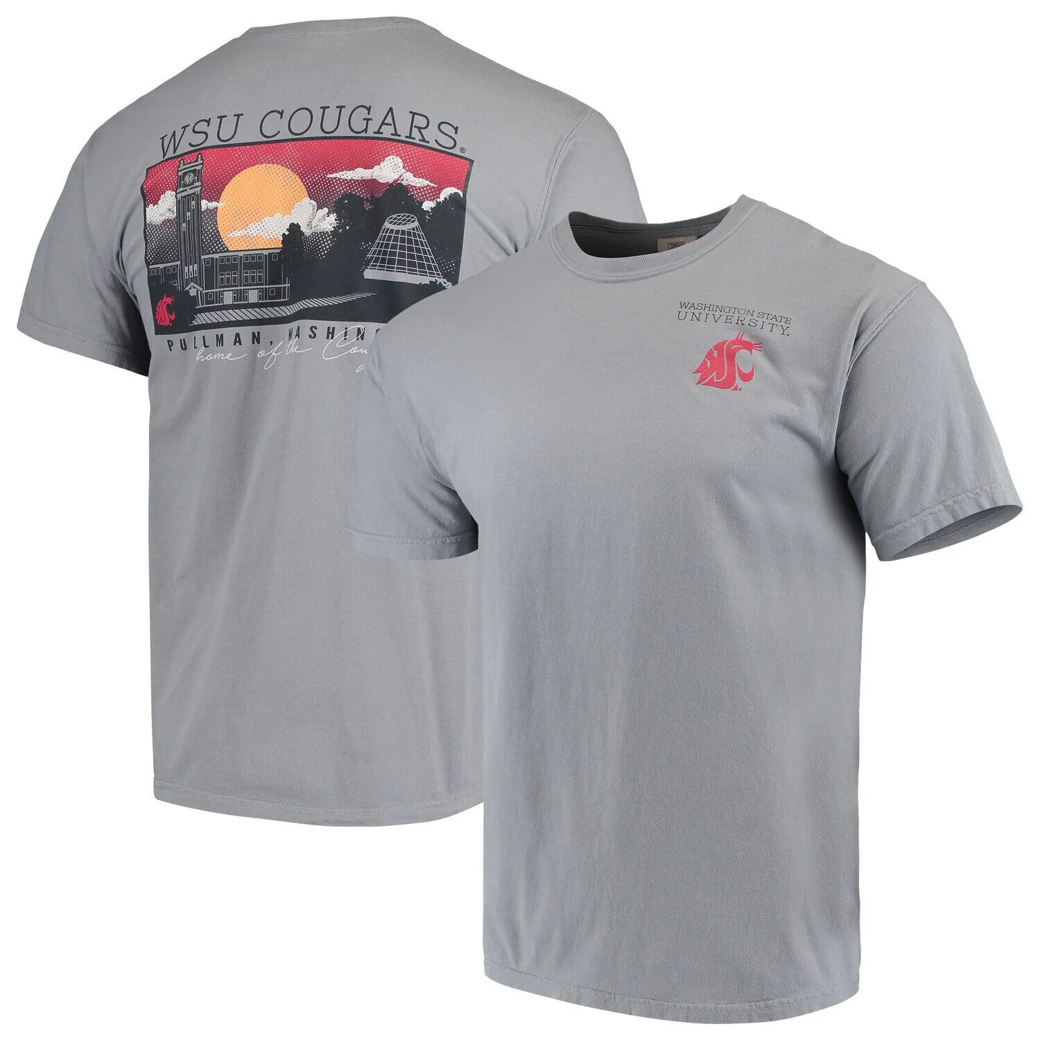 Мужская серая футболка Washington State Cougars Team Comfort Colors Campus Scenery, Серый
Мужская серая футболка Washington State Cougars Team Comfort Colors Campus Scenery, Серый